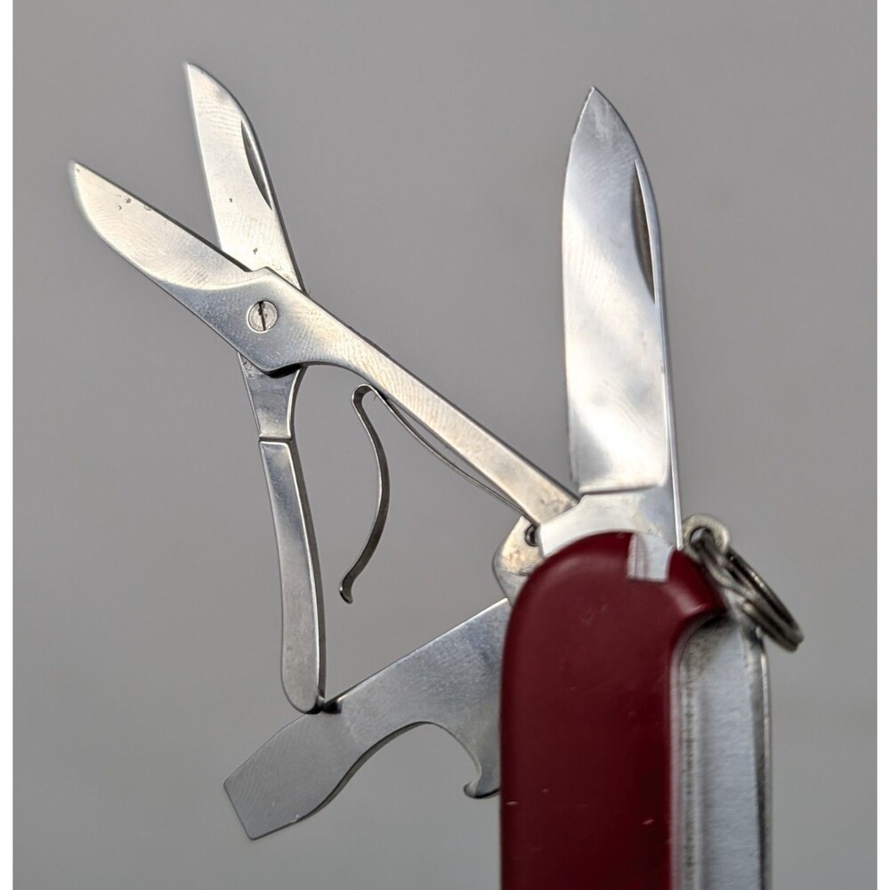 Vintage Victorinox Swiss Army Knife Multi Tool Red 91mm Officier Suisse 8 Tool - Picture 7 of 13
